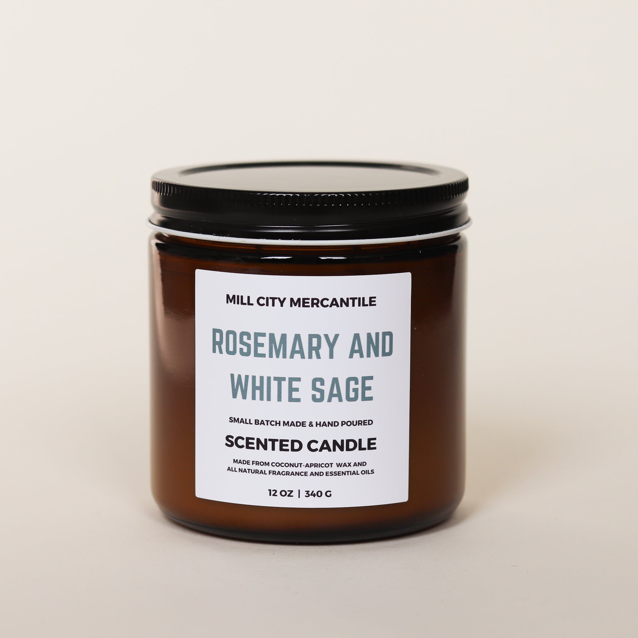 ROSEMARY AND WHITE SAGE CANDLE