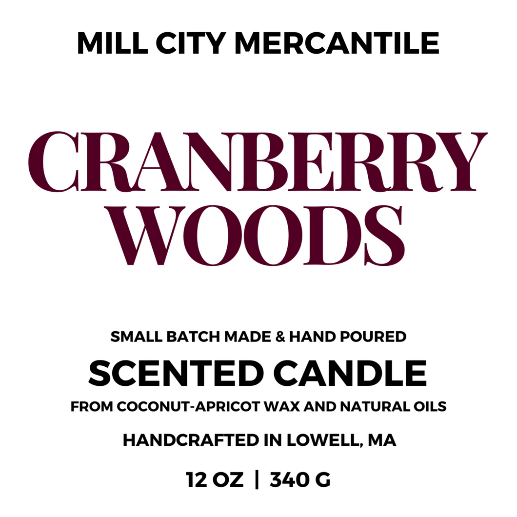 CRANBERRY AND WOODS CANDLE