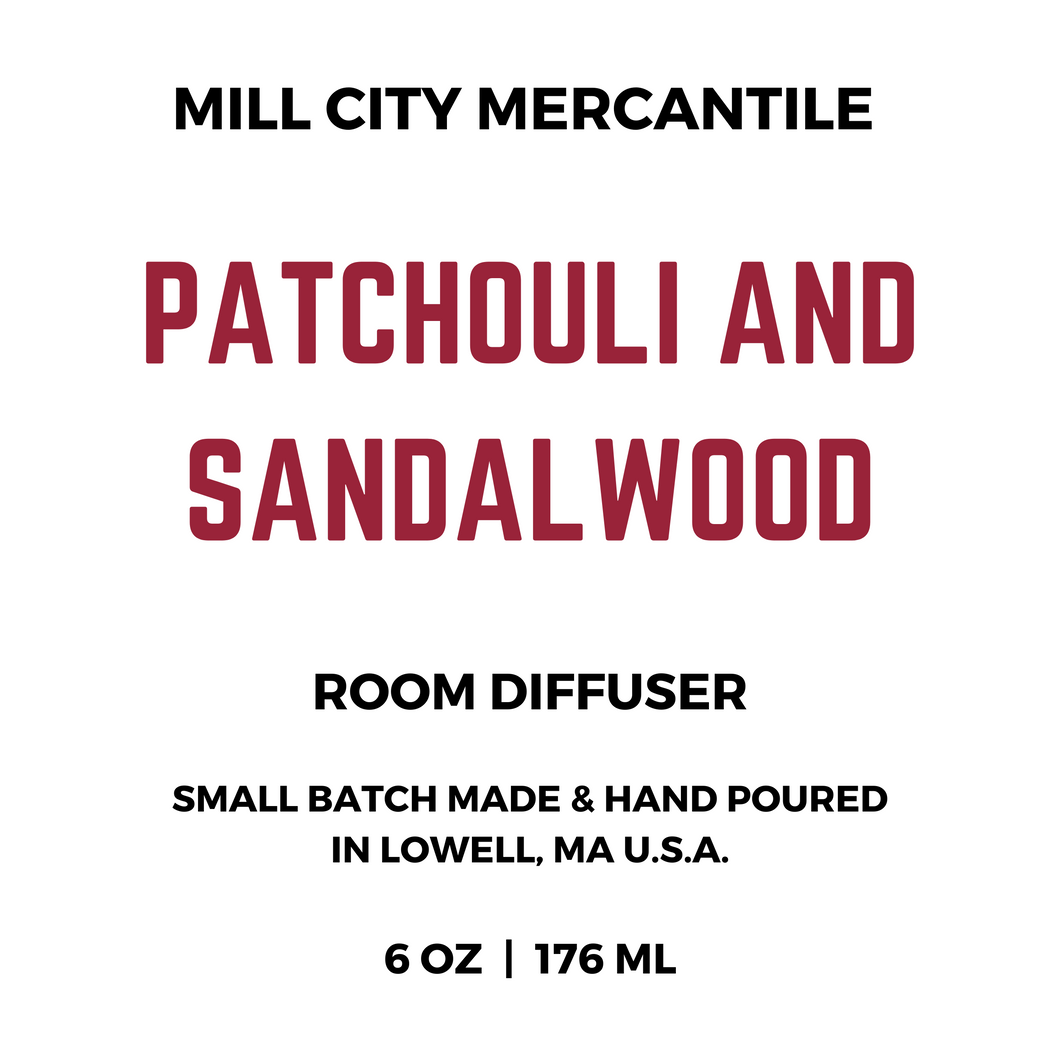 PATCHOULI AND SANDALWOOD ROOM DIFFUSER